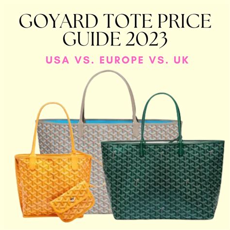 birreria goyard prezzi|goyard handbags prices.